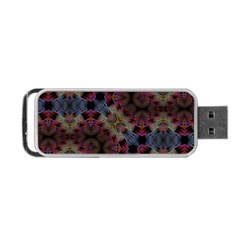 Animated Ornament Background Fractal Art Portable Usb Flash (two Sides) by Simbadda