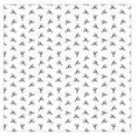 Cycling Motif Design Pattern Large Satin Scarf (Square) Front