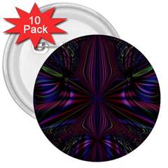 Abstract Abstract Art Fractal 3  Buttons (10 Pack)  by Sudhe