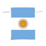 Argentina Flag Lightweight Drawstring Pouch (L) Back