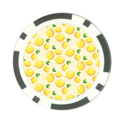 Fruits Template Lemons Yellow Poker Chip Card Guard by Pakrebo