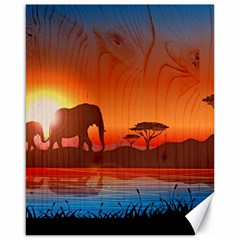 African Background Canvas 16  X 20  by Simbadda