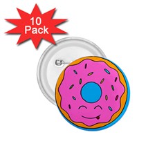 Donut Doughnut Dessert Clip Art 1 75  Buttons (10 Pack) by Simbadda