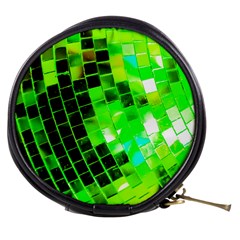 Green Disco Ball Mini Makeup Bag by essentialimage