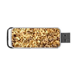 Pattern Fabric Shape Abstract Portable Usb Flash (two Sides) by Simbadda