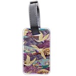 Textile Fabric Cloth Pattern Luggage Tag (two sides) Back