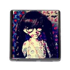 Retro Girl Memory Card Reader (square 5 Slot) by snowwhitegirl