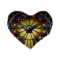 Spain Catalonia Montserrat Church Standard 16  Premium Heart Shape Cushions by Wegoenart