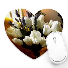 Tulips 1 3 Heart Mousepads by bestdesignintheworld