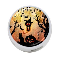 Funny Halloween Design, Pumpkin, Cat, Owl And Crow 4-port Usb Hub (two Sides) by FantasyWorld7