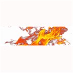 Can Walk on volcano Fire, white background Large Bar Mats 32 x8.5  Bar Mat