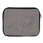 Marble Old vintage pinkish gray with bronze veins intrusions texture floor background print luxuous real marble Apple iPad 2/3/4 Zipper Cases Front