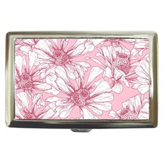 Pink Flowers Cigarette Money Case by Sobalvarro