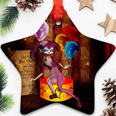 Cute Little Harlequin Ornament (star) by FantasyWorld7