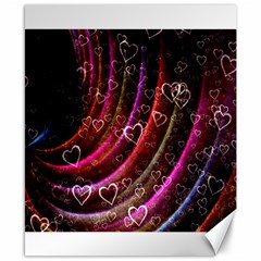 Bokeh Heart Love Romance Canvas 8  X 10  by Wegoenart