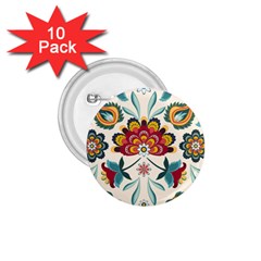 Baatik Print  1 75  Buttons (10 Pack) by designsbymallika