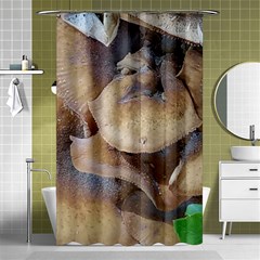 Close Up Mushroom Abstract Shower Curtain 48  X 72  (small)  by Fractalsandkaleidoscopes