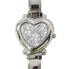 Phone Communication Technology Heart Italian Charm Watch