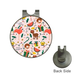 Colorful Funny Christmas Pattern Hat Clips With Golf Markers by Vaneshart