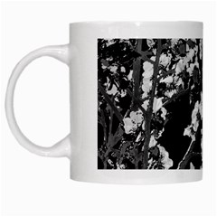 Fleurs De Cerisier Noir & Blanc White Mugs by kcreatif