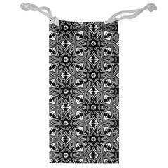 Black And White Pattern Jewelry Bag