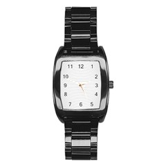 Pattern Background Monochrome Stainless Steel Barrel Watch