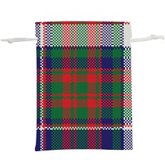 British Tartan Check Plaid Seamless Pattern  Lightweight Drawstring Pouch (xl)