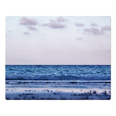 Pink Ocean Hues Double Sided Flano Blanket (large)  by TheLazyPineapple