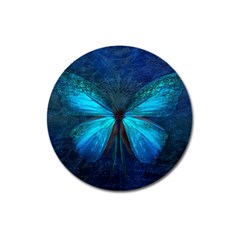 Animal Butterfly Insect Magnet 3  (round) by Vaneshart