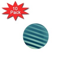 Blue Strips 1  Mini Magnet (10 Pack)  by Sparkle