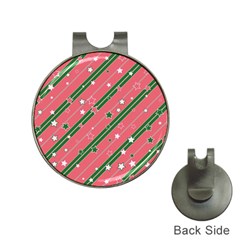 Christmas-background-star Hat Clips With Golf Markers by Vaneshart