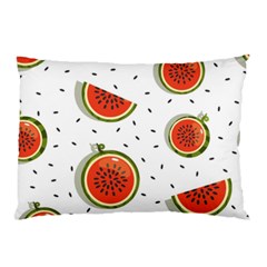 Seamless-background-pattern-with-watermelon-slices Pillow Case (two Sides) by BangZart