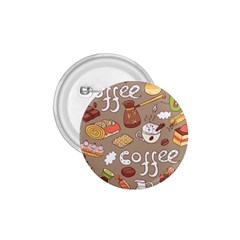 Vector Seamless Pattern With Doodle Coffee Equipment 1 75  Buttons by BangZart