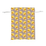 Yellow mushroom pattern Lightweight Drawstring Pouch (L) Back