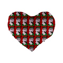 Village Dude - Hillbilly And Redneck - Trailer Park Boys Standard 16  Premium Flano Heart Shape Cushions by DinzDas