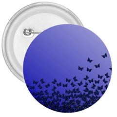 Gradient Butterflies Pattern, Flying Insects Theme 3  Buttons by Casemiro