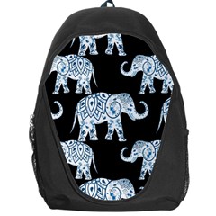 Elephant-pattern-background Backpack Bag by Sobalvarro