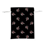 Ugly Monster Fish Motif Print Pattern Lightweight Drawstring Pouch (S) Front