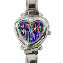 Abstract Line Heart Italian Charm Watch