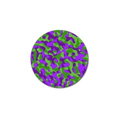 Purple And Green Camouflage Golf Ball Marker (10 Pack) by SpinnyChairDesigns