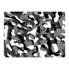 Black And White Camouflage Pattern Double Sided Flano Blanket (mini)  by SpinnyChairDesigns