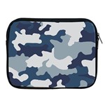 Camo Blue Apple iPad 2/3/4 Zipper Cases Front