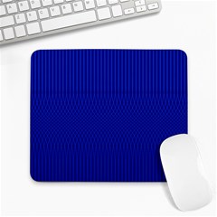 Cobalt Blue Color Stripes Large Mousepads by SpinnyChairDesigns