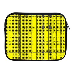 Black Yellow Punk Plaid Apple Ipad 2/3/4 Zipper Cases by SpinnyChairDesigns