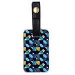 Geometric Hypnotic Shapes Luggage Tag (one side) Front