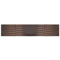 Brown Alligator Leather Skin Small Flano Scarf by LoolyElzayat