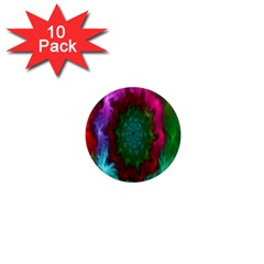 Rainbow Waves 1  Mini Magnet (10 Pack)  by Sparkle