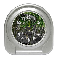 Green Glitter Squre Travel Alarm Clock by Sparkle