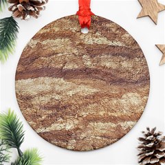 Grunge Surface Print Ornament (round) by dflcprintsclothing