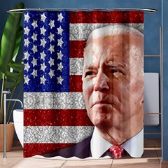 Biden President Sticker Design Shower Curtain 60  X 72  (medium)  by dflcprintsclothing